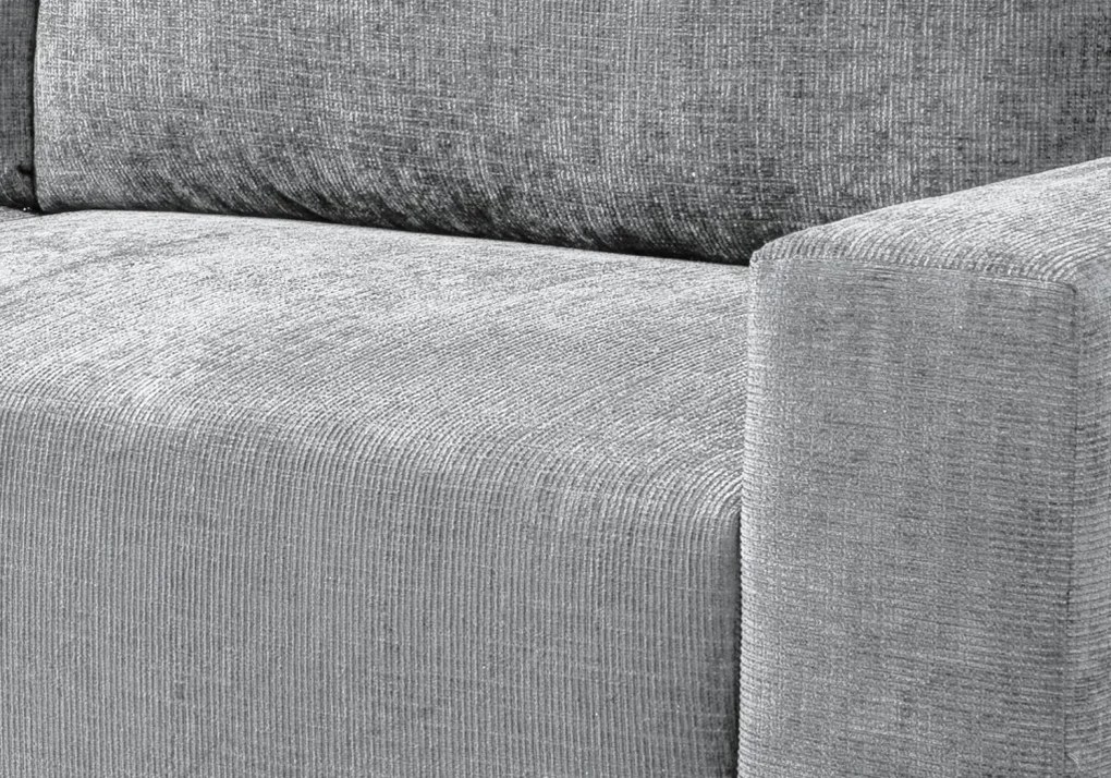 Rozkladacia pohovka Anafi, svetlo šedá látka