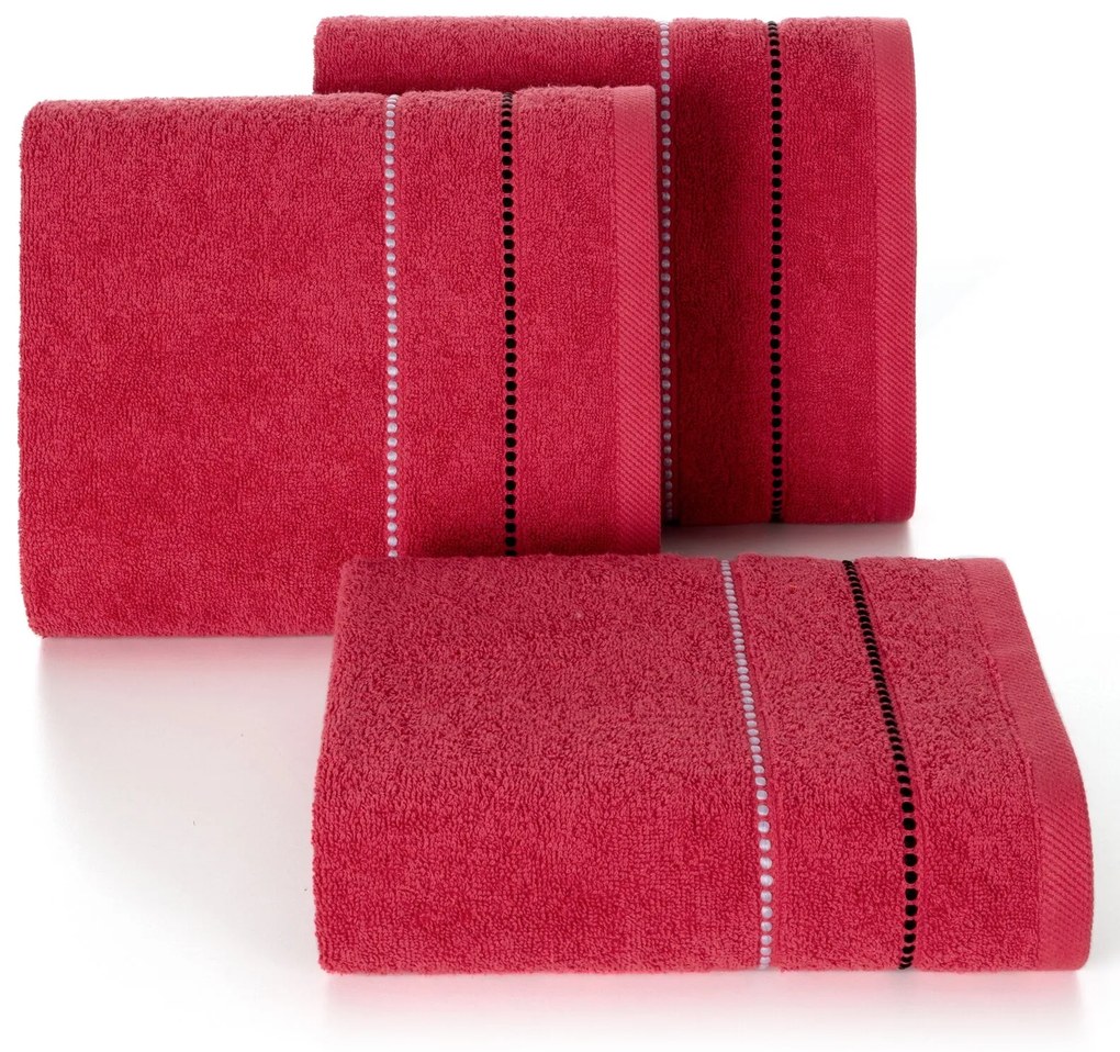 FROTÉ UTERÁK SUZI 50X90 CM ČERVENÁ