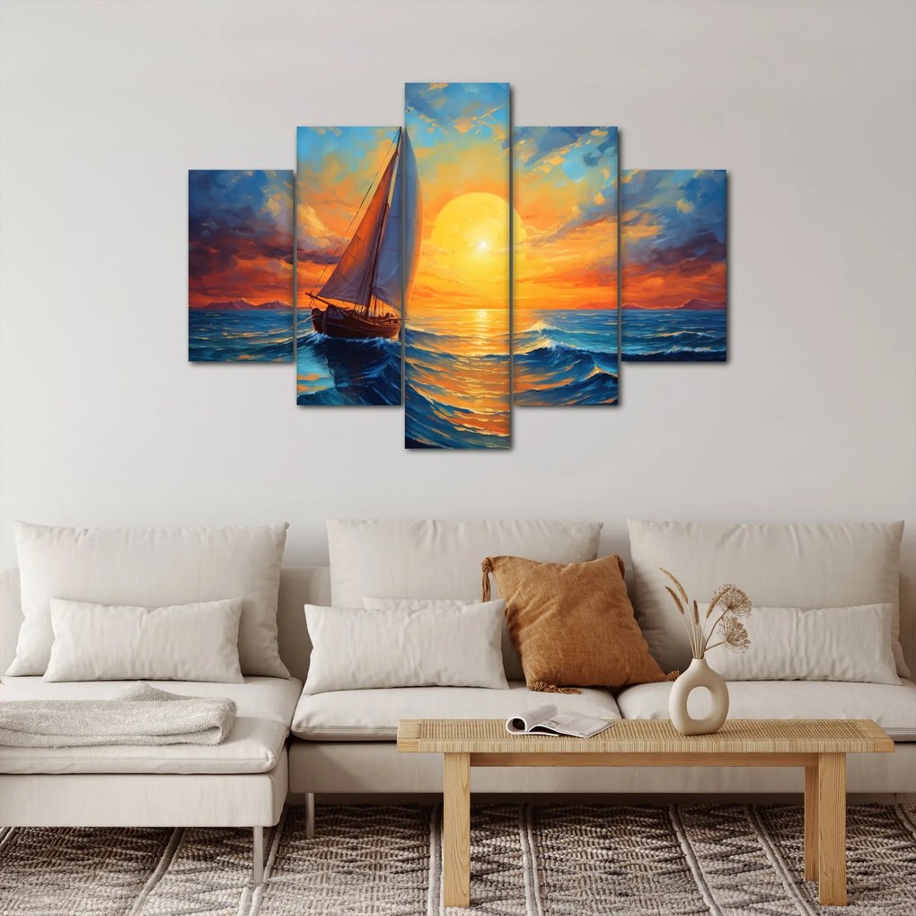 Obraz - Plachetnica (150x105 cm)