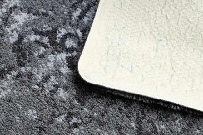 Kúpeľňový koberček FROTTE rozeta, protišmykový, mäkký - sivý