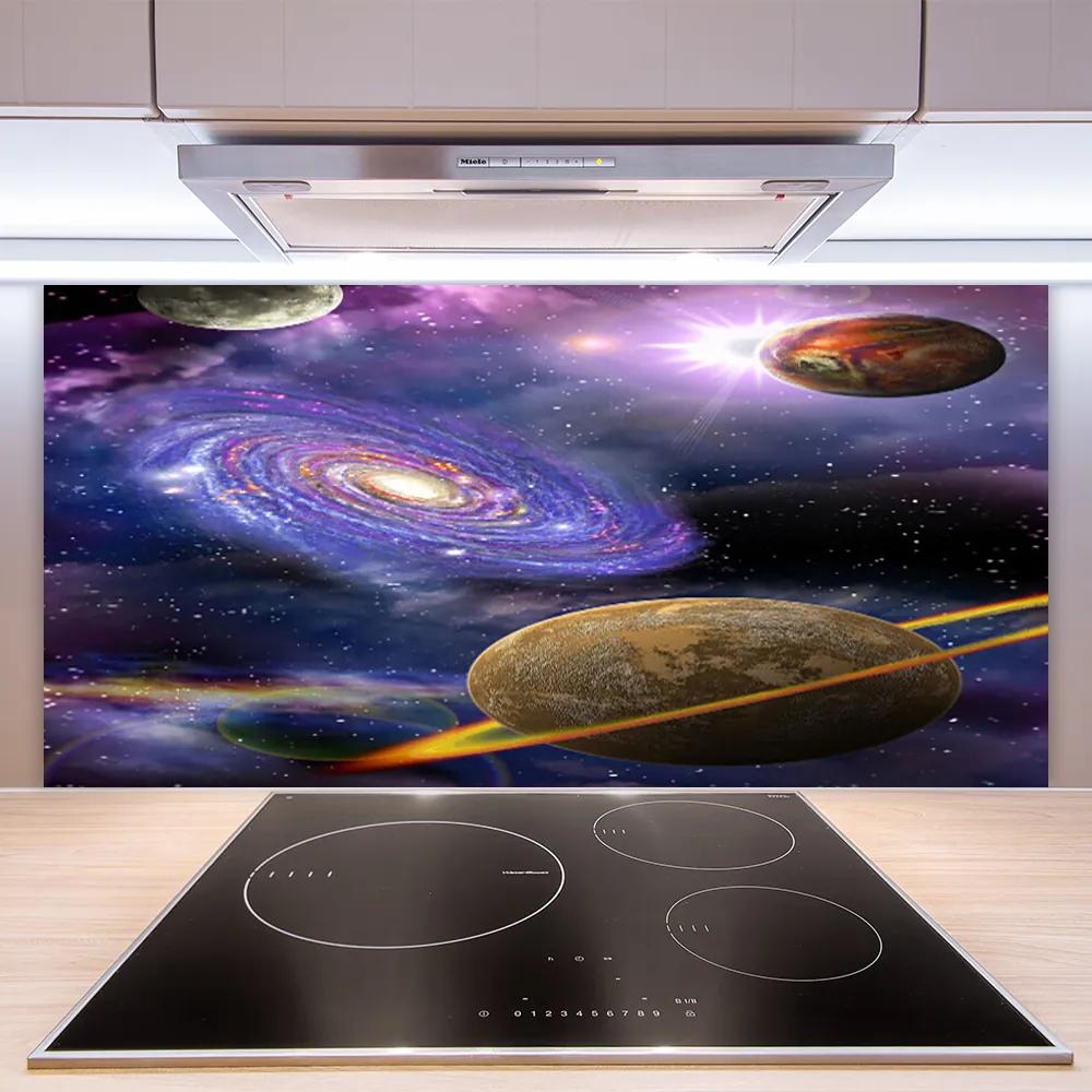 Nástenný panel  Vesmír 120x60 cm