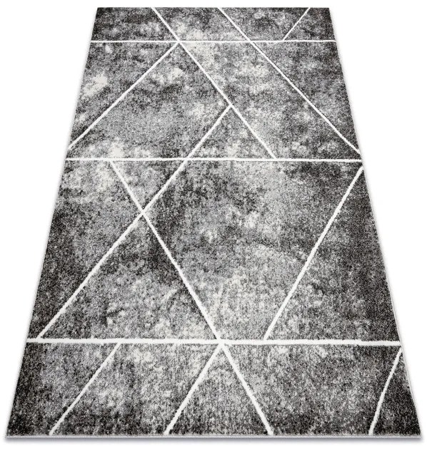 Koberec MATEO 8031/644 geometrický, trojuholníky - štrukturálny sivý