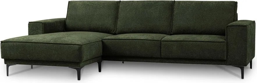 Zelená ženilková rohová pohovka (ľavý roh/s leňoškou) Copenhagen – Scandic