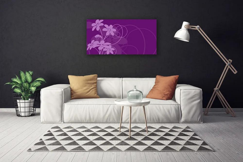 Obraz Canvas Abstrakcja kvety art 120x60 cm