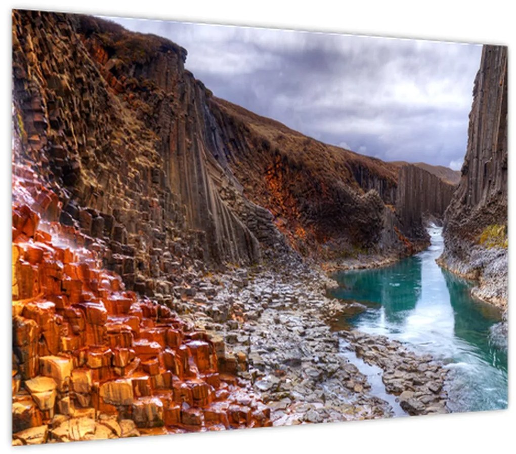 Obraz - kaňon Studlagil (70x50 cm)