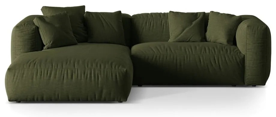 Zelená modulárna rohová pohovka (ľavý roh) Martina – Micadoni Home