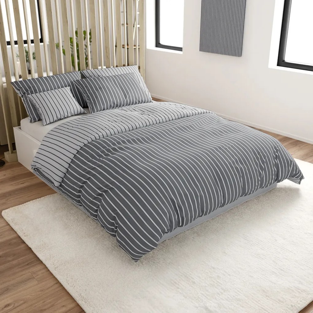 Bavlnené obliečky Caprivi sivé hotelová kapsa Rozmer obliečok: 70x90 cm, 140x200 cm
