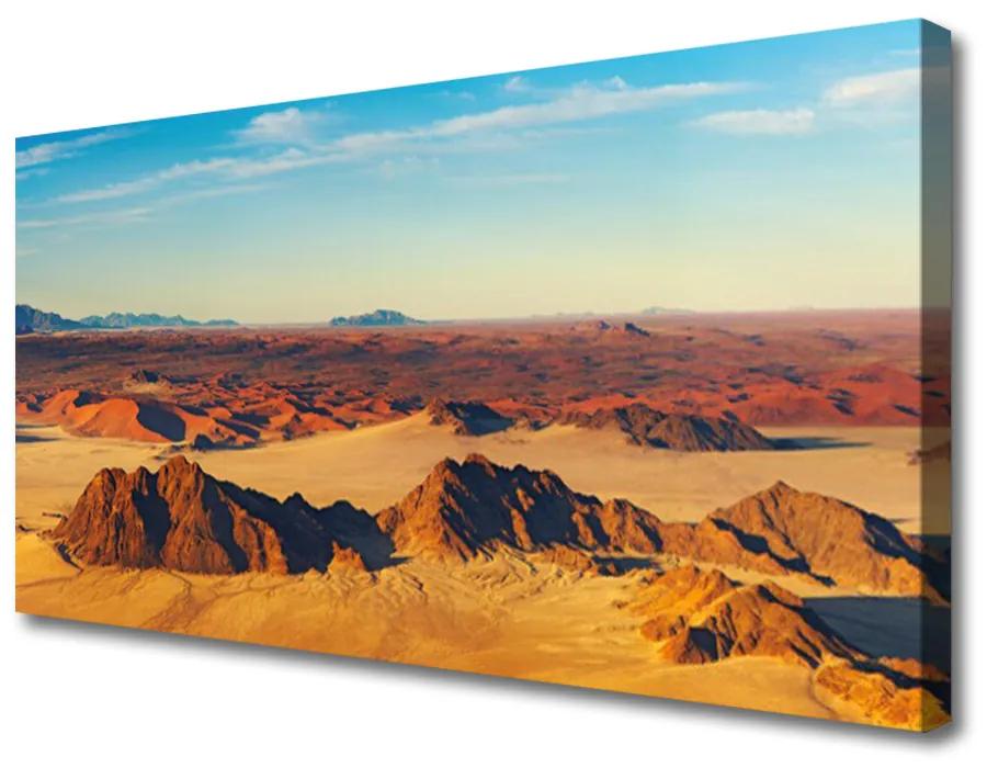 Obraz Canvas Púšť nebo krajina 125x50 cm