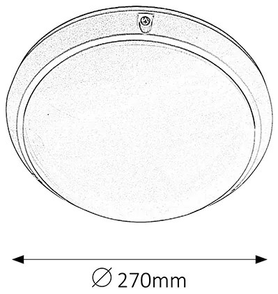 RABALUX Vonkajšie stropné / nástenné svietidlo LENTIL, 1xE27, 60W, 27cm, okrúhle, IP54