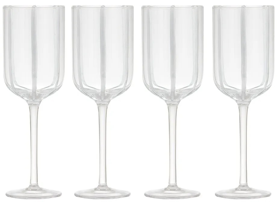 Poháre v súprave 4 ks na víno 350 ml Stripe – Ladelle