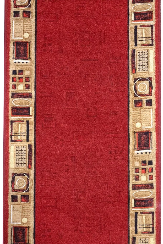 Koberce Breno Behúň JENA 10, šíře role 80 cm, červená, viacfarebná