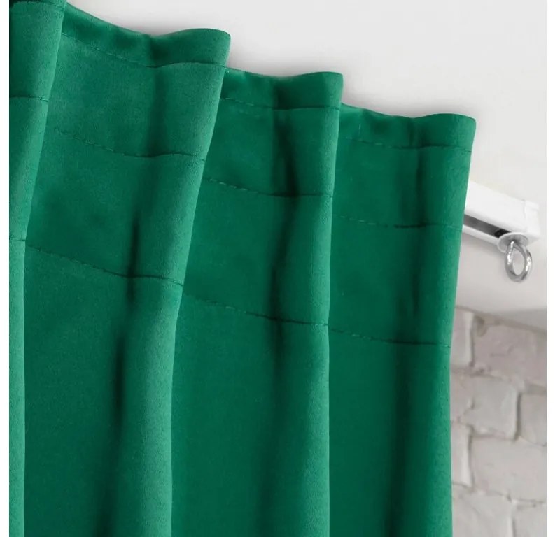 DECOREUM Jednofarebný zatemňovací záves s páskou na stropné koľajnice 140 cm x 300 cm grafitová 100 % polyester Rozmer varianty: 140 cm x 300 cm, Farba varianty: Purpurová 104836