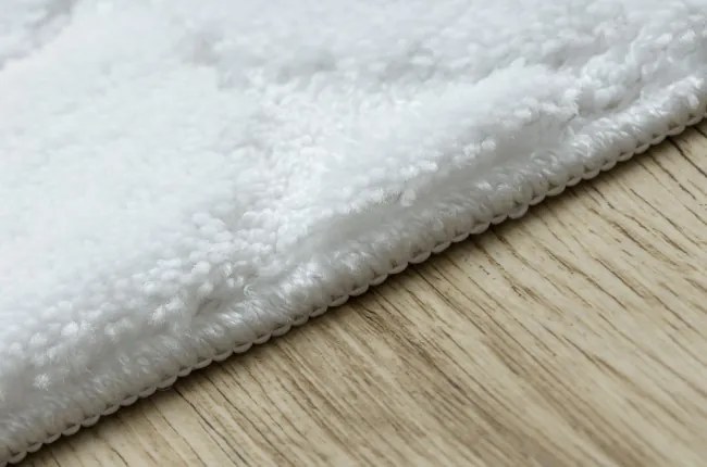 Kúpeľňový koberček SUPREME STONES kamienky, biely