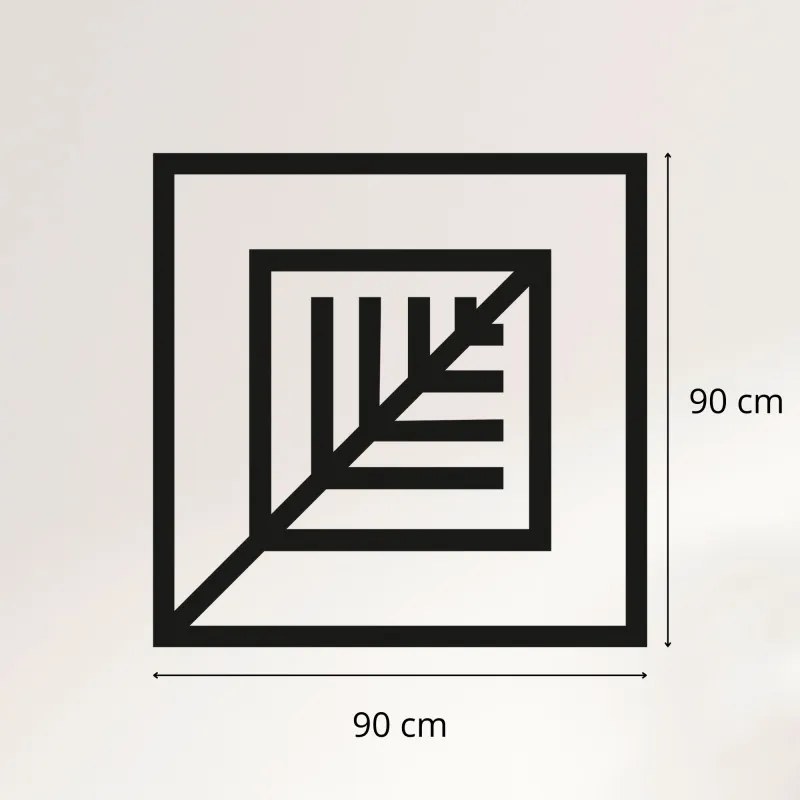 Geometrická drevená dekorácia na stenu – Moderný dizajn | SENTOP HDF0397-B