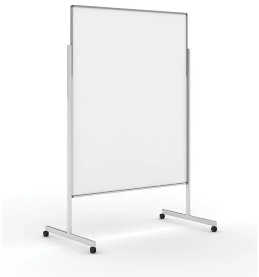 Informačná a moderačná tabuľa na kolieskach, 1200 x 1500 mm, lakovaná