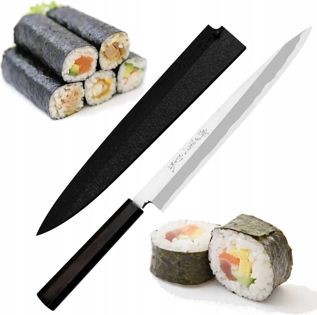 Sakai Takayuki Byakko Shirogami#1 Japonský nôž Kiritsuke Yanagiba 61HR 24 cm