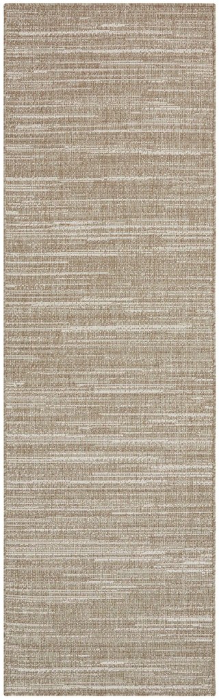 ELLE Decoration, Kusový koberec Gemini 105548 Linen z kolekcie Elle – na von aj na doma, 80x350, béžová, chodba / predsieň