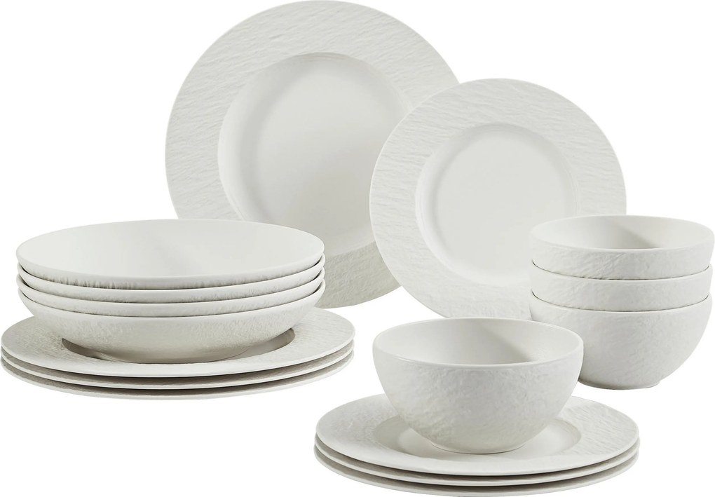 XXXLutz KOMBINOVANÝ SERVIS 16-dielne, jemný porcelán (fine china) keramika Villeroy & Boch - Jedálenské sety - 003407106919