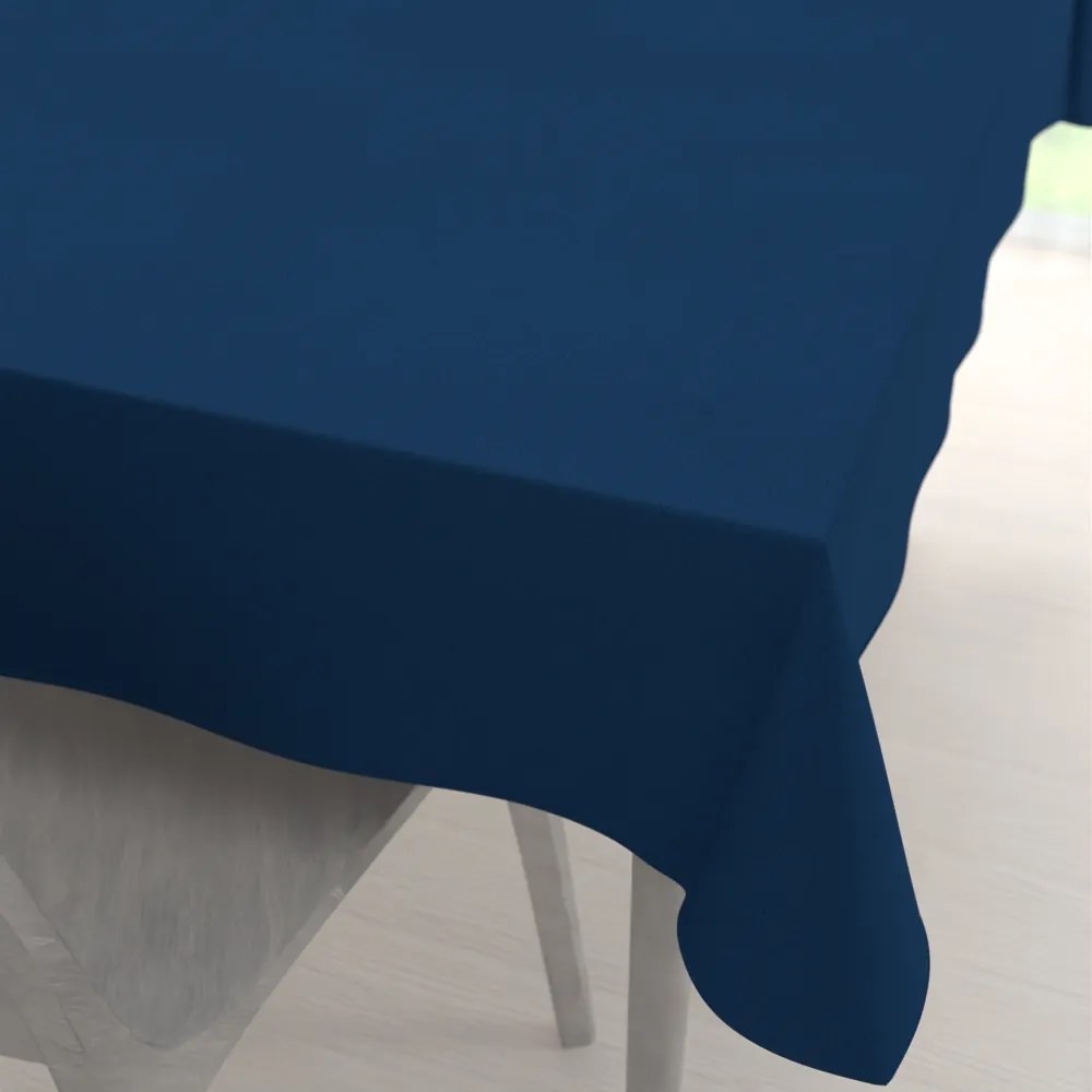Biante Veľký dekoračný obdĺžnikový obrus BKU-117 Námornícky modrý 200x260 cm