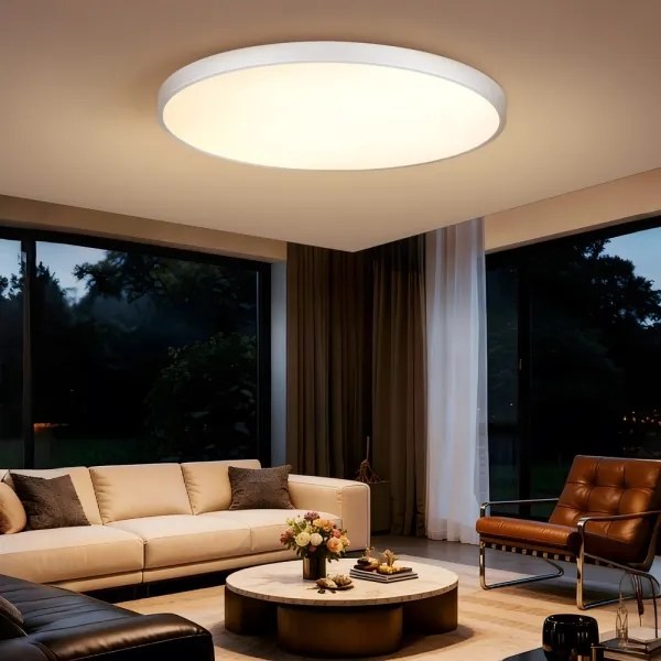 Immax NEO 07316L-LED stmievateľné stropné svietidlo SEMPLICI 128W/230V pr.100cm Wi-Fi Tuya biela + diaľkový ovládač (DO)