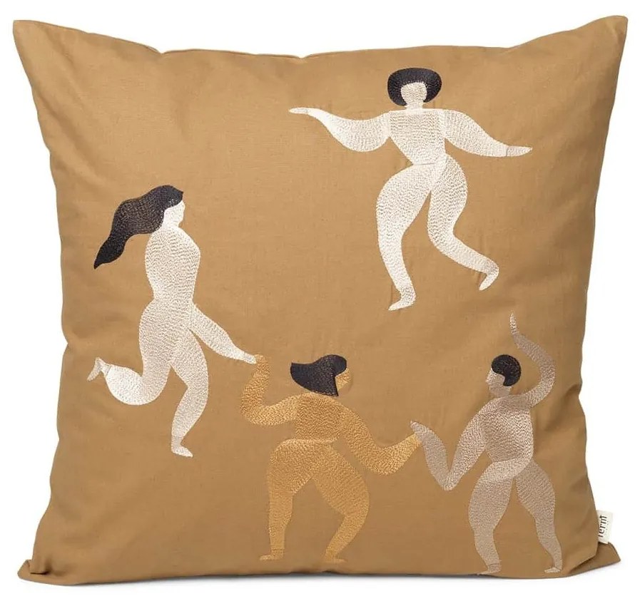ferm LIVING Bavlnený vankúš Free Cushion Sugar Kelp 50x50 cm