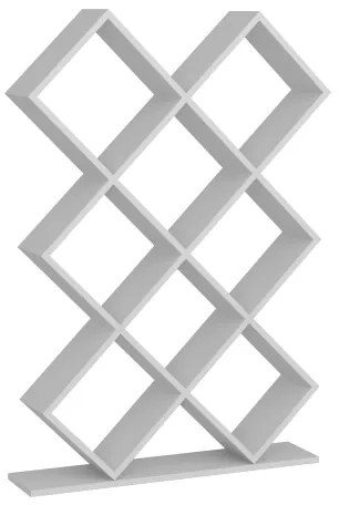 Knižnica KUMSAL 129x90 cm biela