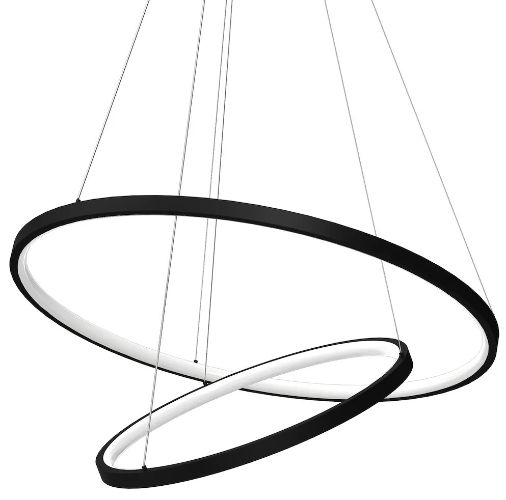 Závesné LED svietidlo Hoop, 2x LED 51w, 4000k, b