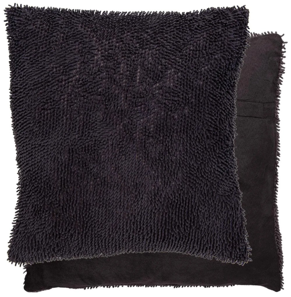 Tmavo šedý povlak na vankúš - 45 * 45 cm