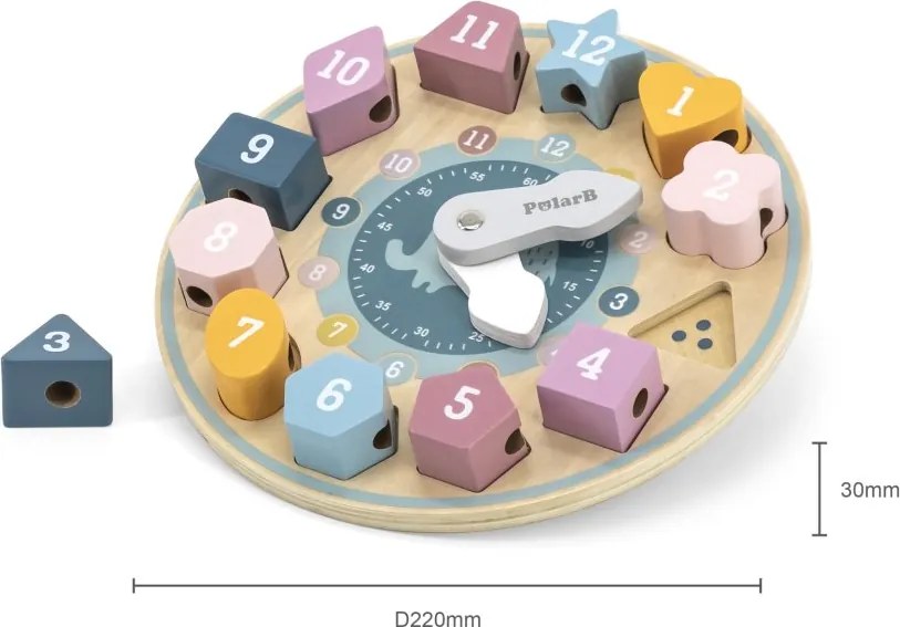 Hodiny na triedenie tvarov