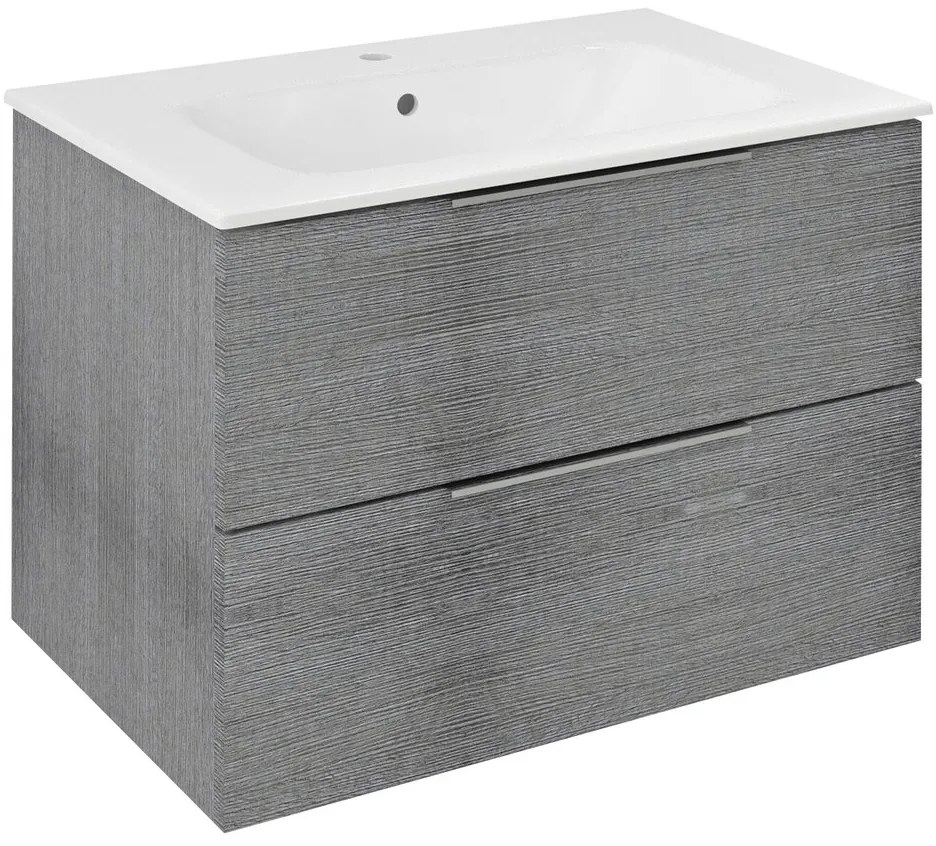 Sapho Sapho, CIRASA umývadlová skrinka 69,8x52x46cm, dub strieborný, CR701-1111