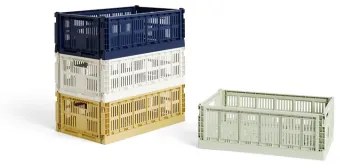 Úložný box Crate Recycled Off White L  HAY