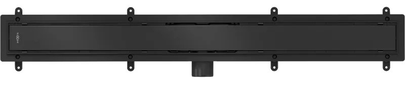 Mexen Flat ABS, sprchový odtokový žľab 2v1 70 cm, čierna matná, 1769070