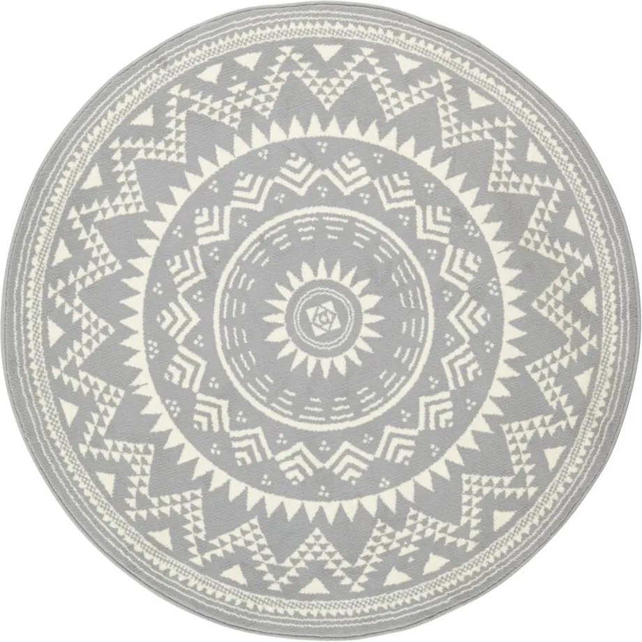 Hanse Home Collection koberce Kusový koberec Celebration 103444 Valencia Grey - 200x200 (průměr) kruh cm