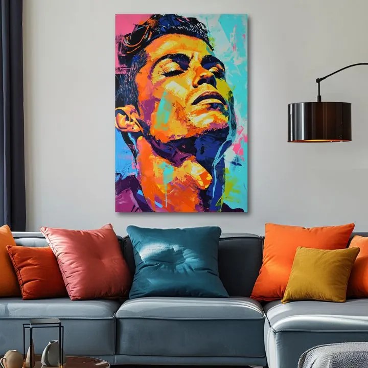 Obraz Cristiano Ronaldo - Energia víťaza | 100% originál domaľovaný akrylom