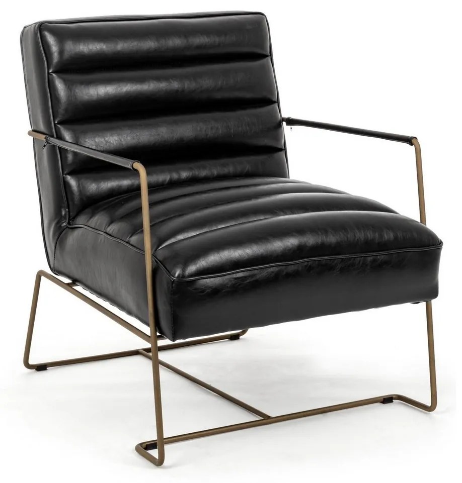 BRIANNA ČALÚNENÉ LOUNGE KRESLO black