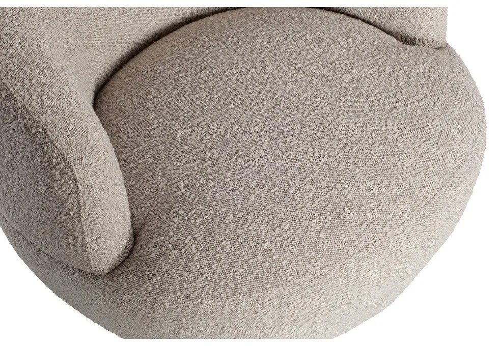 Svetlosivé otočné kreslo Wolly – WOOOD