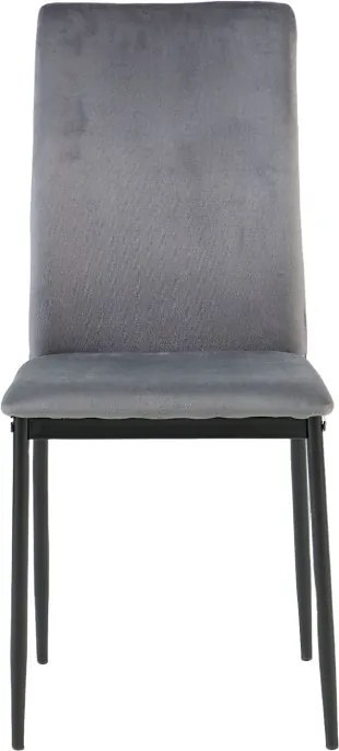 Jedálenská stolička Mette, stredne šedá látka