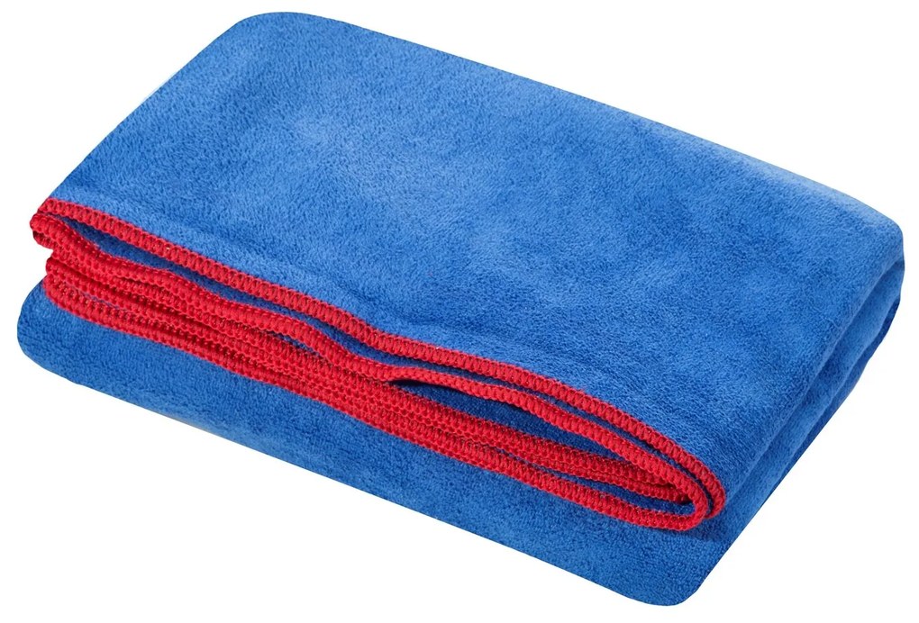 RÝCHLOSCHNÚCA PLÁŽOVÁ OSUŠKA Z MIKROVLÁKNA IGA 80X160 CM MODRÁ