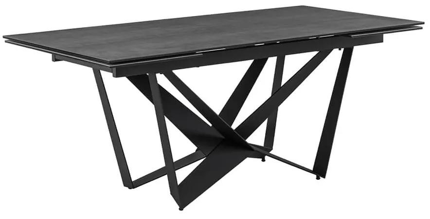 Rozkladací stôl aysha 180 (220/260) x 100 cm antracitový MUZZA