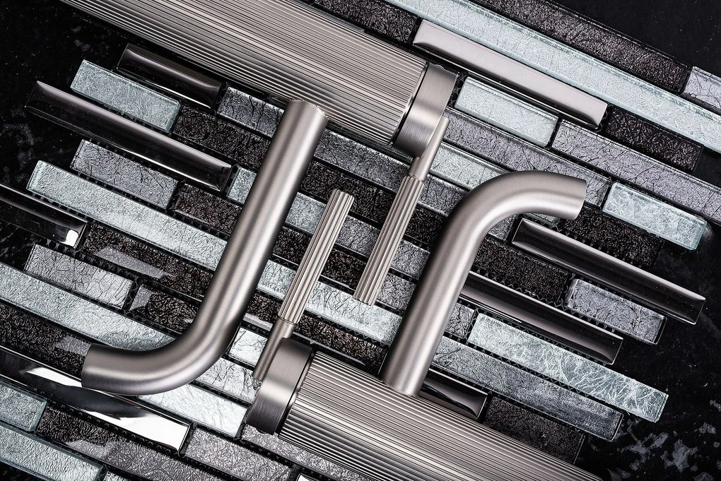 Rea Argon, umývadlová batéria h-165, brúsená oceľ, REA-B6449