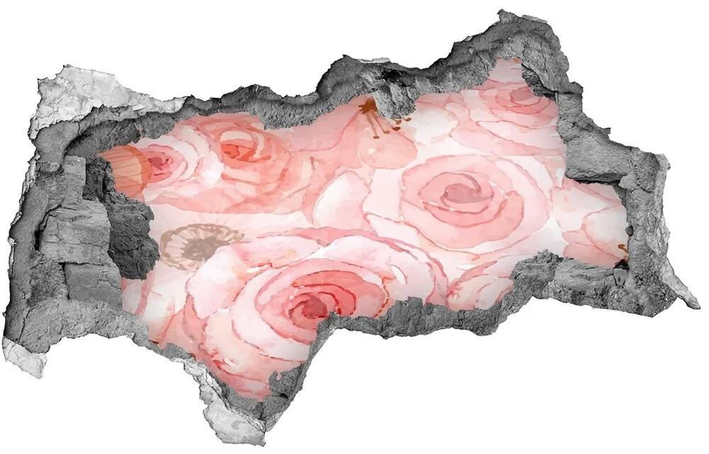 3D diera na stenu Kvetinový vzor nd-b-79352626