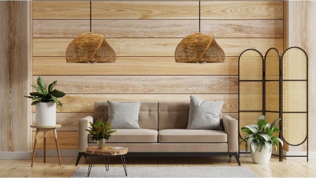 Toolight Toolight, stropné svietidlo 1xE27 APP1316-1CP, hnedá, OSW-00947