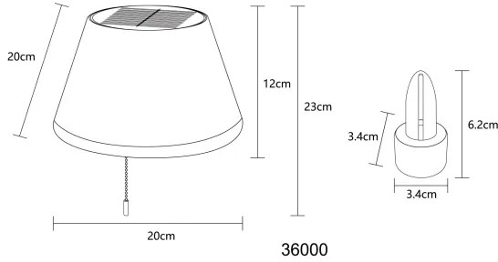 Globo 36000 - LED Solárne tienidlo na fľašu 10xLED/1,5W/3V IP44