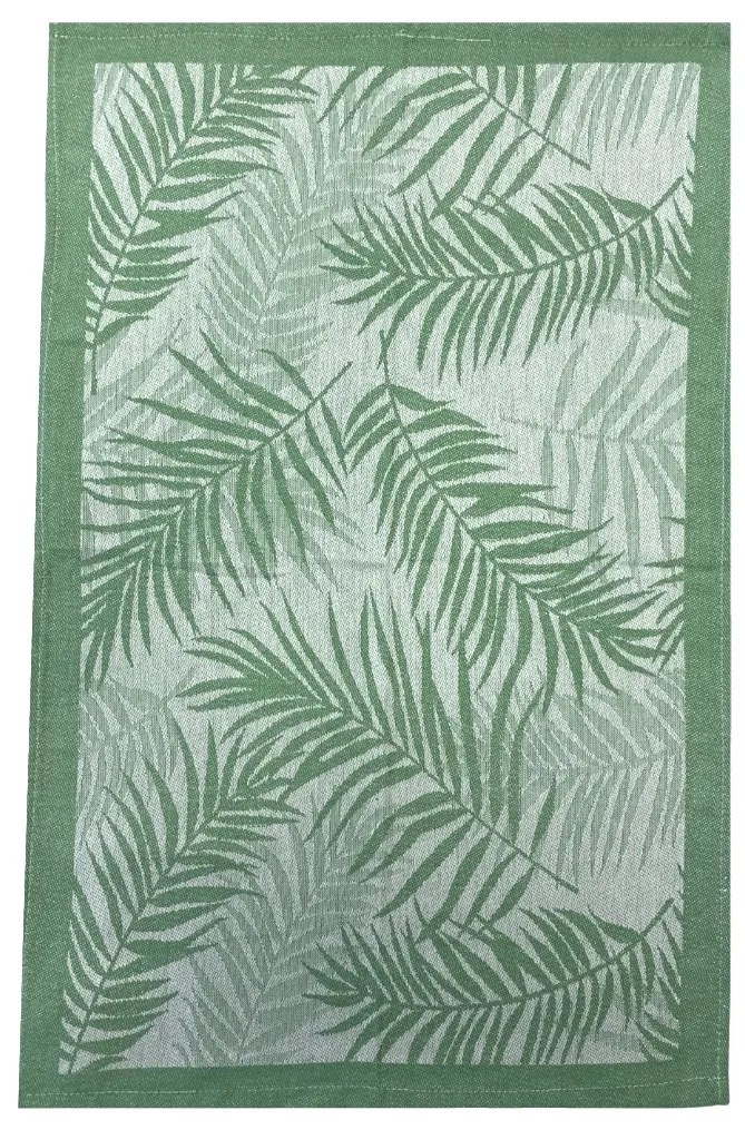 Kuchynská bavlnená utierka Carino zelená Faro