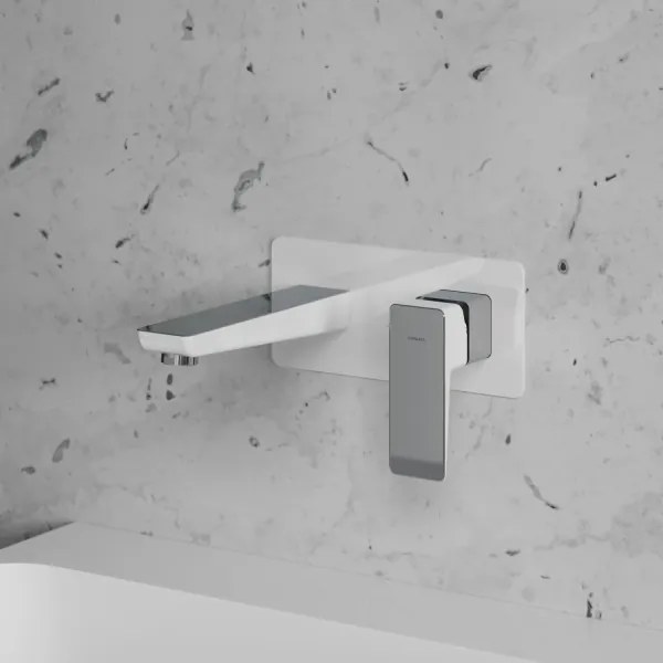 OMNIRES PM7415CRB-Umývadlová batéria na podomietkovú inštaláciu PARMA chróm/biela