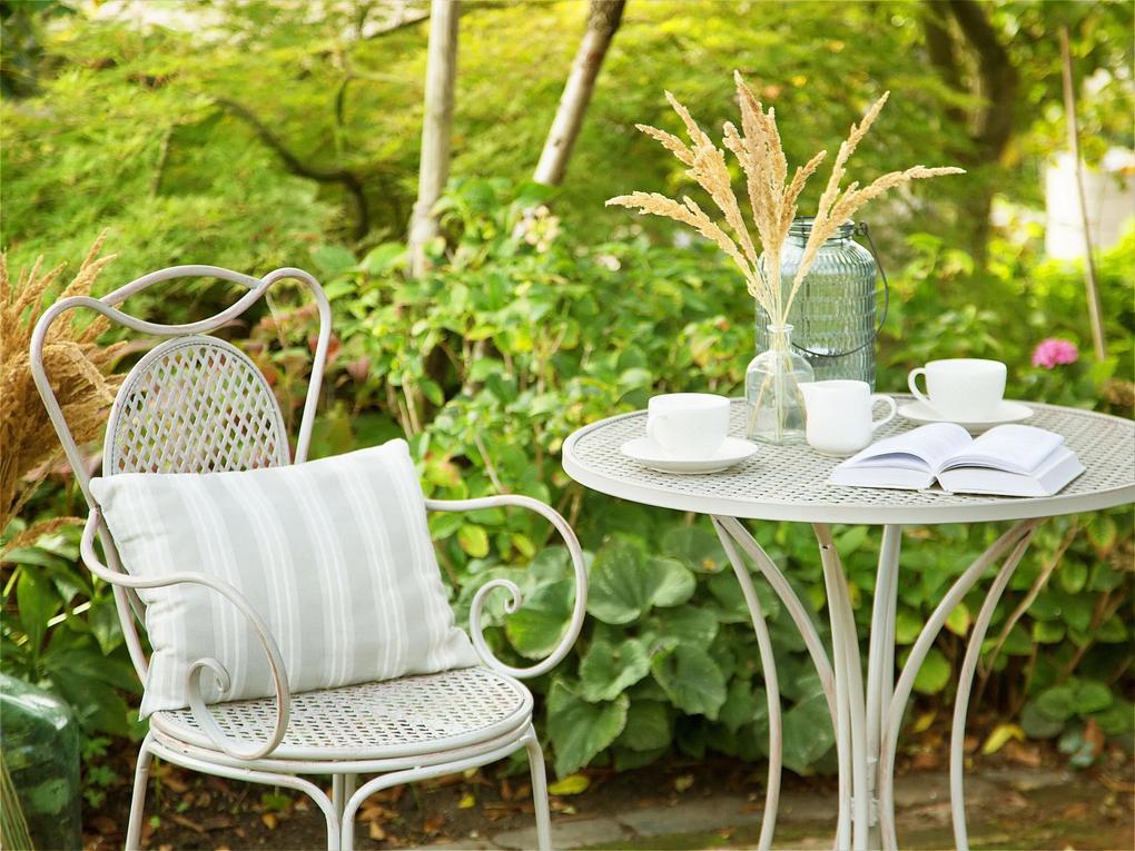 Sada 2 záhradných stoličiek sivá CILENTO Beliani