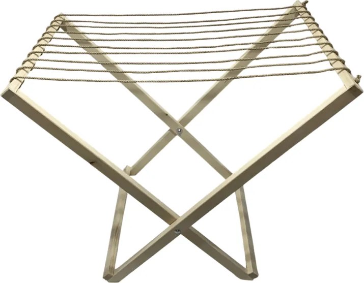 Malý rozkladací sušiak na bielizeň, skladací sušiak na prádlo - svetlý drevený stojaci sušiak - vintage štýl do bytu, do domu