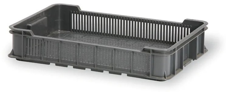 Plastové prepravky na ovocie a zeleninu, OZN 15-10, 600 x 400 x 116 mm