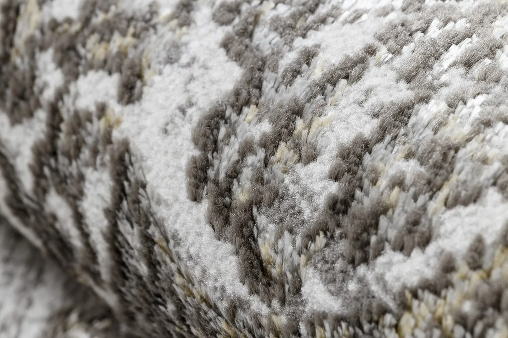 Koberec LIRA E1468 Rozeta, glamour, sivo - zlatý