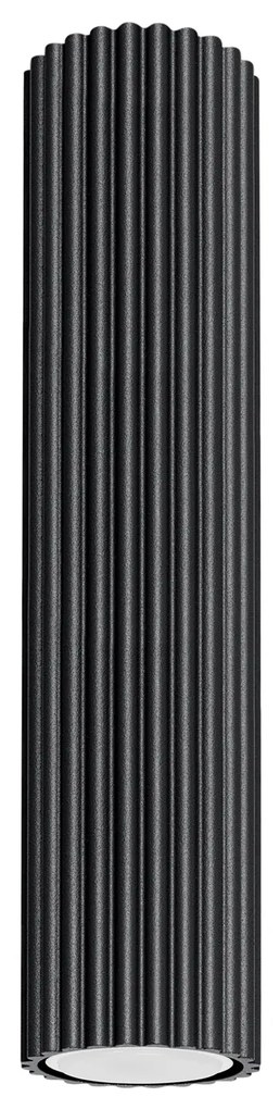 Stropné svietidlo Karbon, 1x čierne kovové tienidlo, (30 cm)